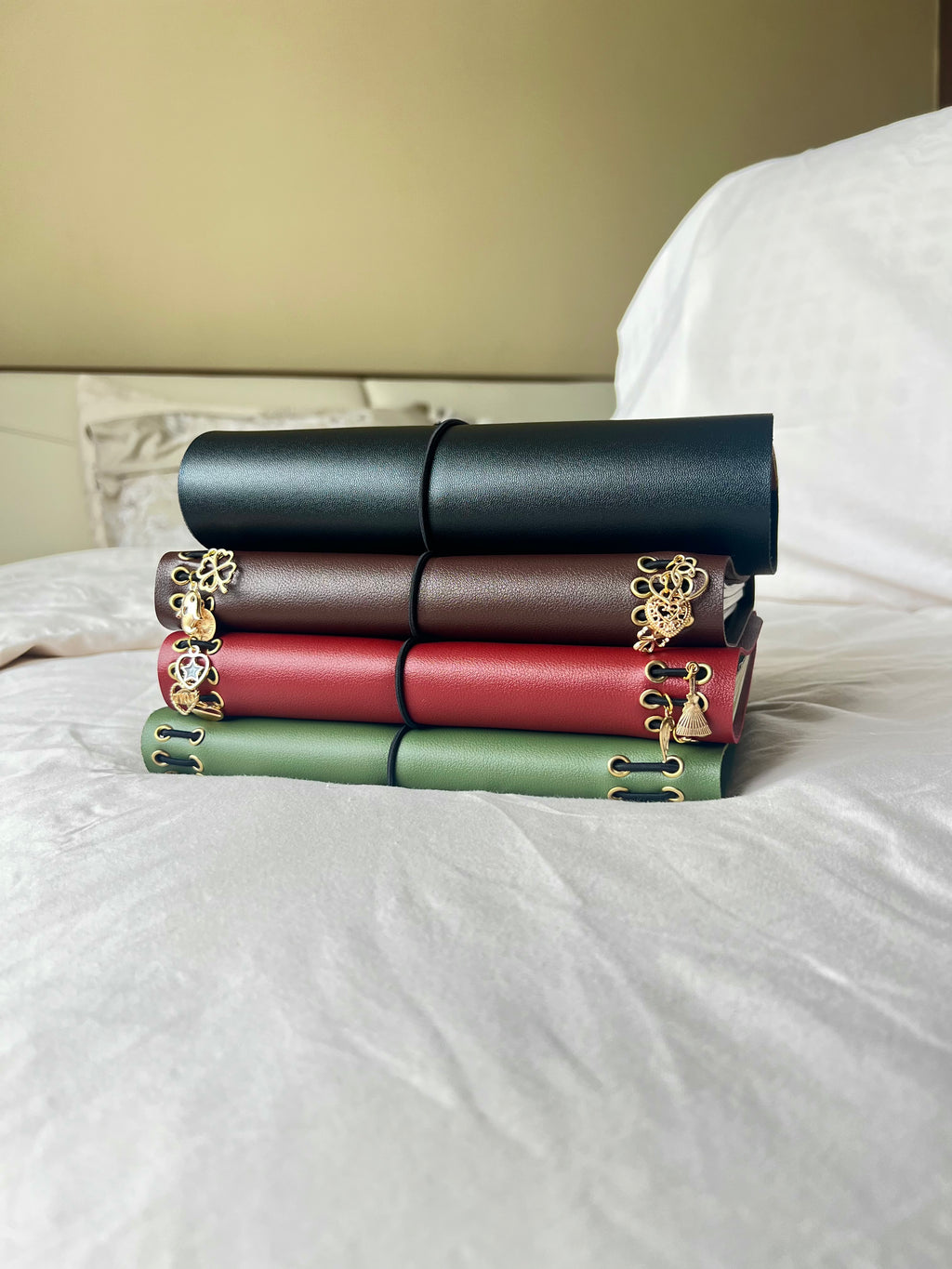 A5 Trifold Leather Journal