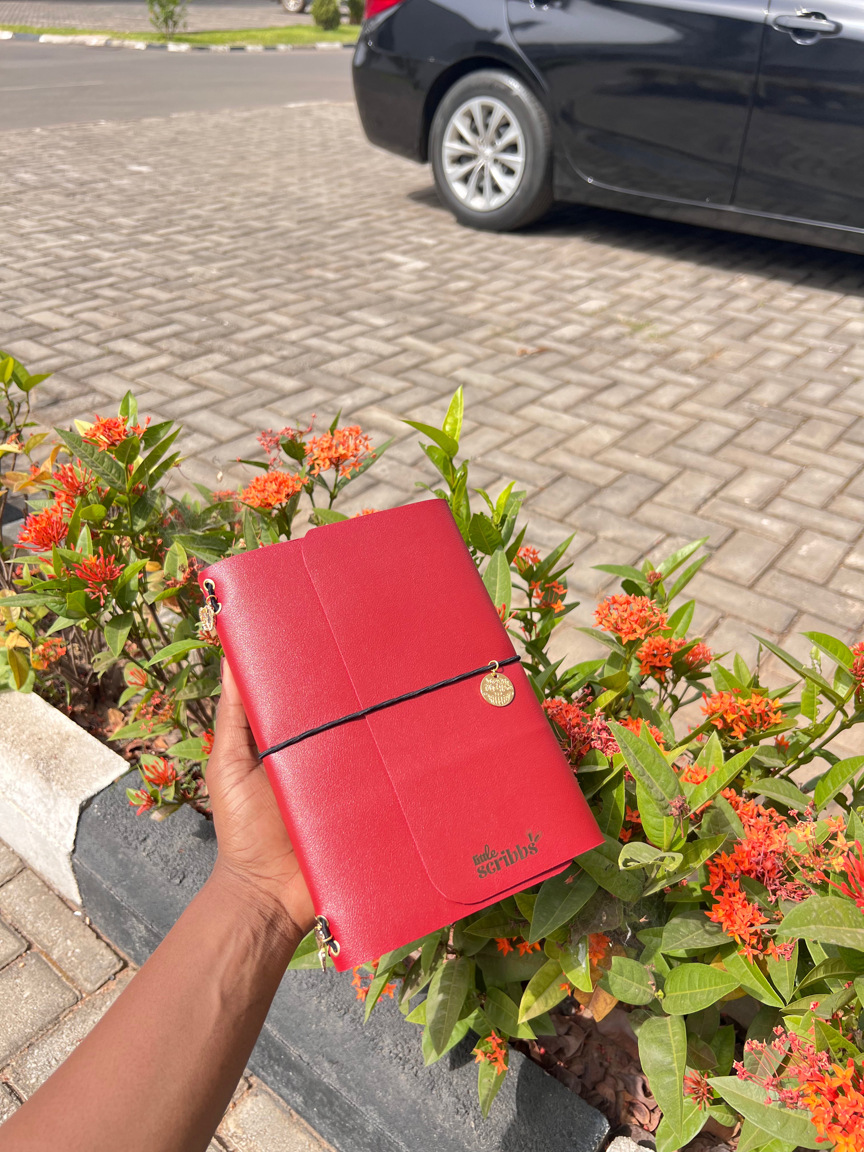 A5 Trifold Leather Journal