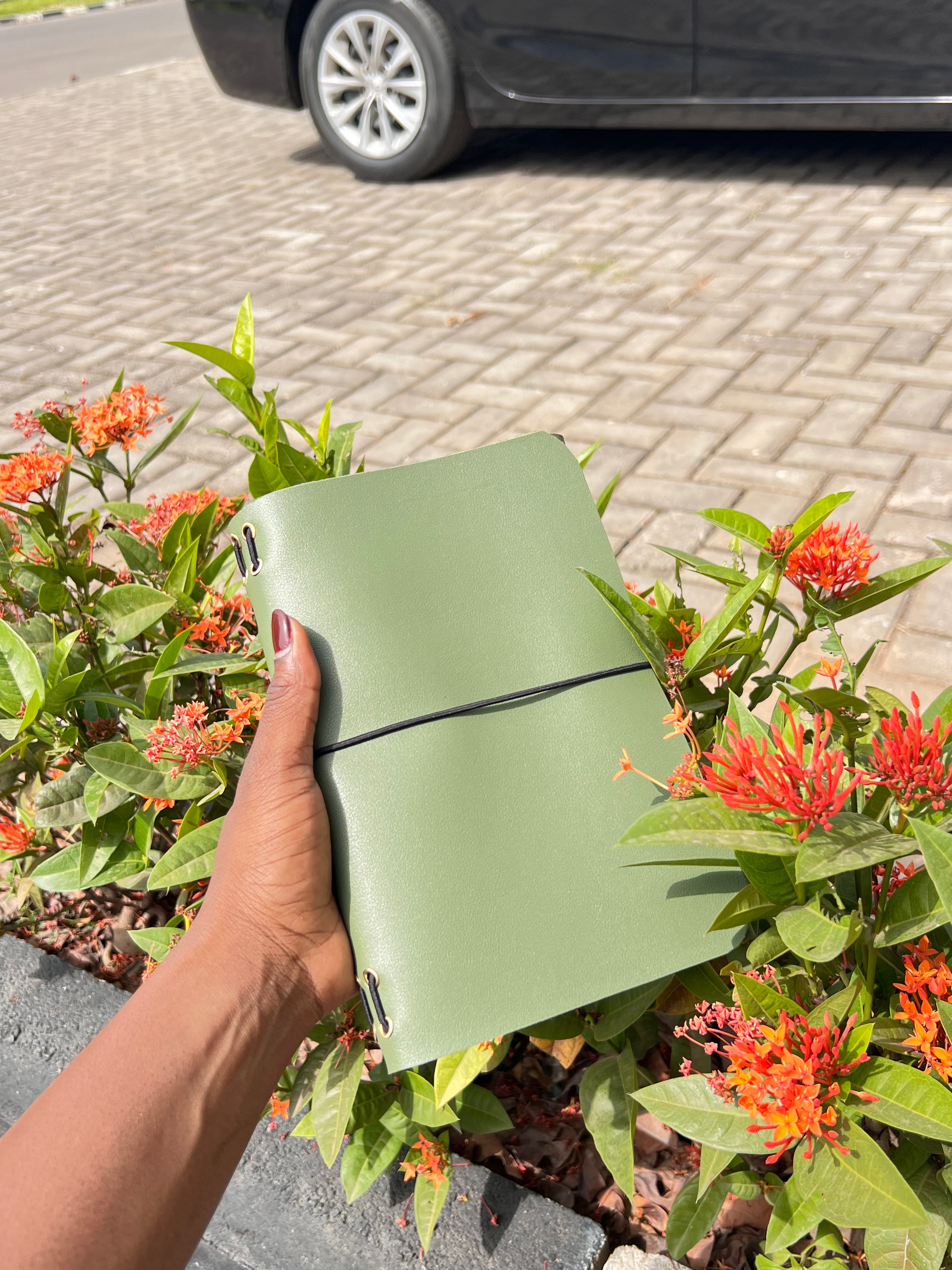 A5 Trifold Leather Journal