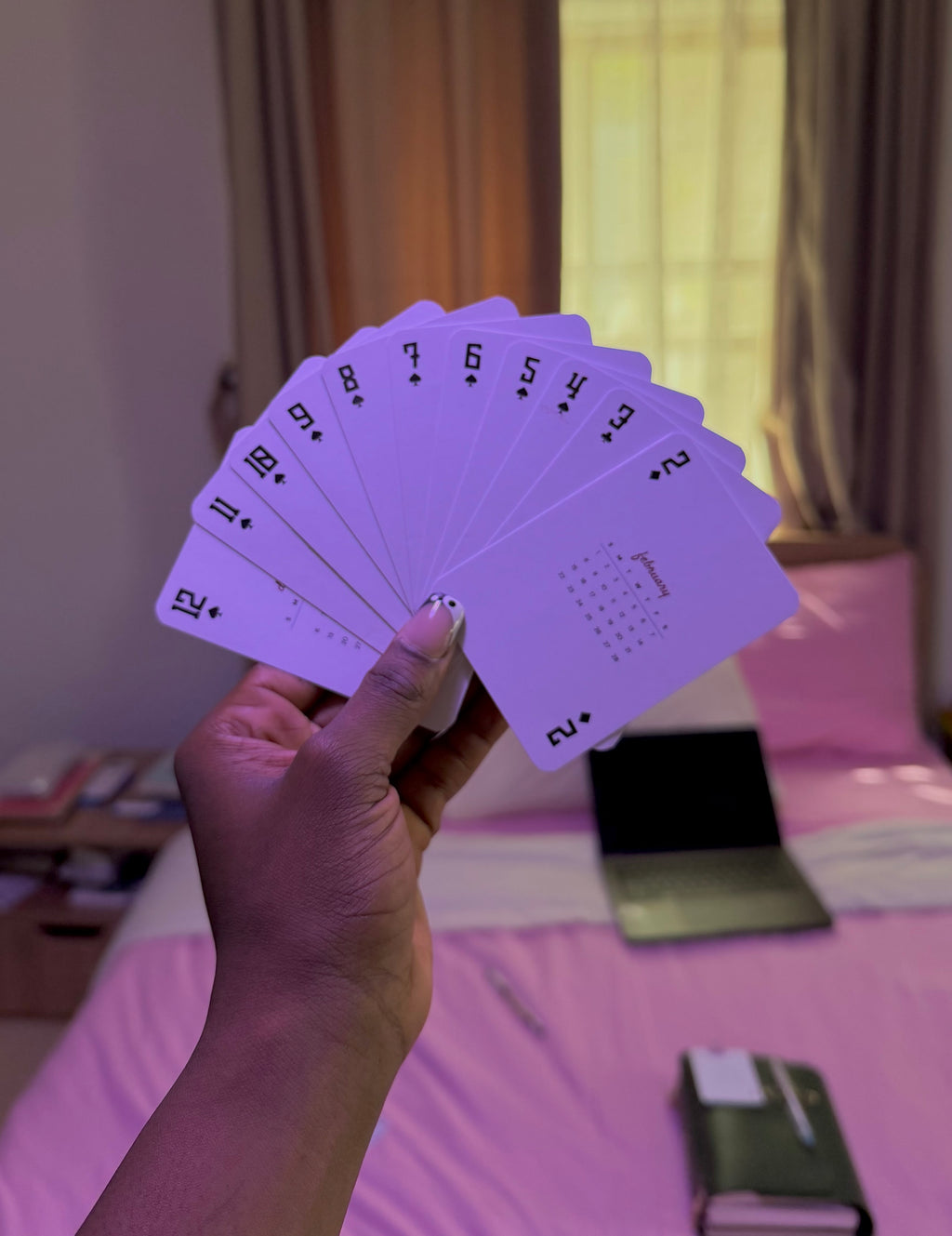 2026 Monthly Calendar Playing Cards